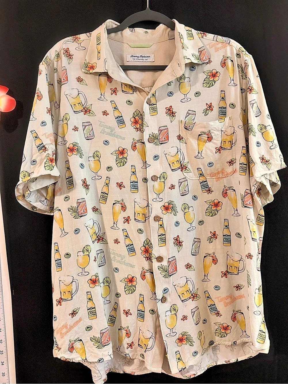 Tommy Bahama The Veracruz Cay Silk Short Sleeve Shirt XL